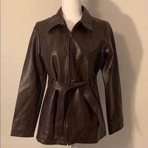 🍃Dark Brown Leather Jacket